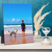 カスタムデザインの写真Make Your Own Photo - I Love My Pet フォトプラーク (側面)