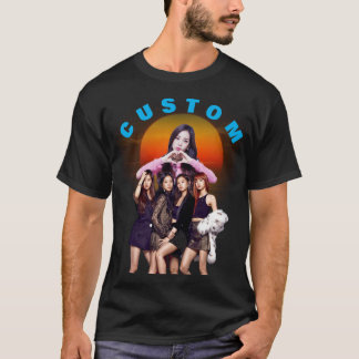 カスタムデザインの女の子のTシャツ レトロ風 Tシャツ