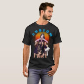 カスタムデザインの女の子のTシャツ レトロ風 Tシャツ (正面フル)