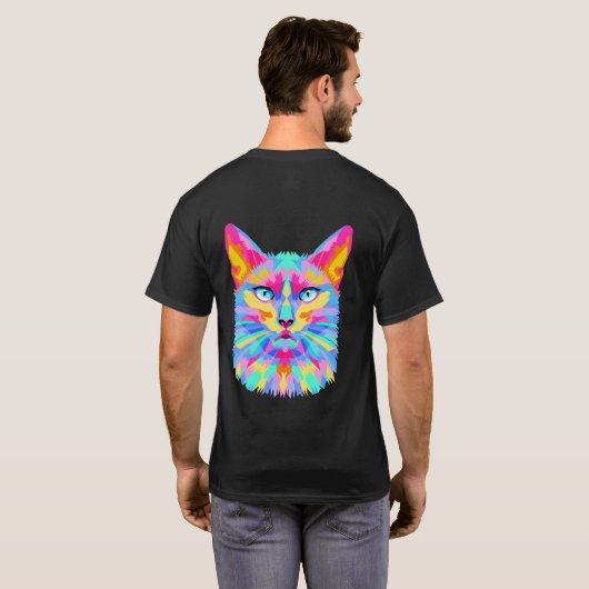 カスタムデザインの最高のパパのためのレトロサンセットファーザーズデイTシャツ Tシャツ (裏面フル)