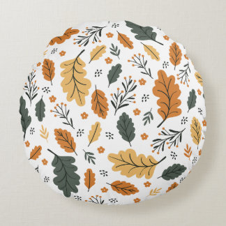 カスタムデザインの枕。枕の生地 ラウンドクッション