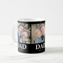 カスタムデザインの父の日ギフト 3枚の写真で作るDad Established
