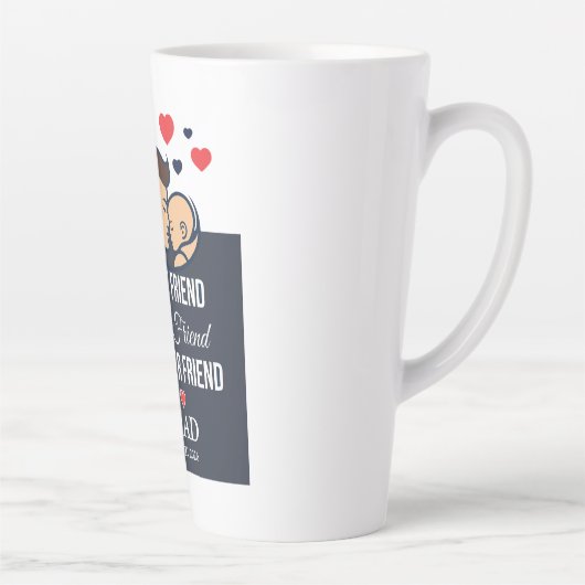 カスタムデザインの父の日コーヒーマグ カフェラテマグ (右)