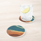 カスタムデザインの砂岩コースター コースター (側面)