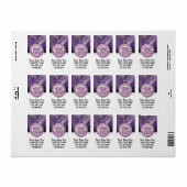 カスタムデザインの縦型エレガントロゴ ラベル (フルシート)