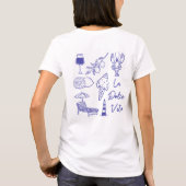 カスタムデザインの「ローマへ行こう イタリア ファミリー旅行」 Tシャツ (裏面)