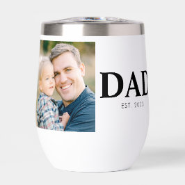 カスタムデザインのDad Establishedフォト付き父の日ギフト