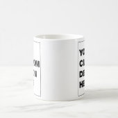 カスタムデザインまたはロゴ コーヒーマグカップ (中央)