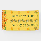 カスタムデザインオレンジ販売の垂直 横断幕 (横)