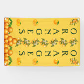 カスタムデザインオレンジ販売の垂直 横断幕 (横)