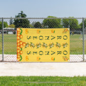 カスタムデザインオレンジ販売の垂直 横断幕 (インサイチュ)