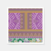 カスタムデザインナプキン | カラフルストライプ スタンダードカクテルナプキン (正面)