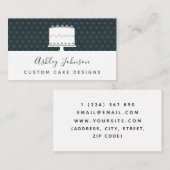 カスタムデザインパティシシェフデコレーターエレガント 名刺 (正面/裏面)