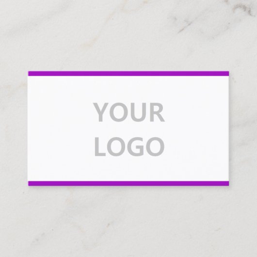 カスタムデザインパープルビジネスカード 名刺 (正面)