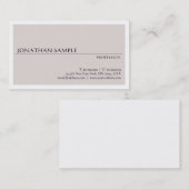 カスタムデザインモダンミニマルエレガントテンプレート 名刺 (正面/裏面)