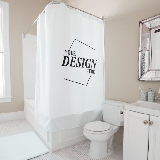 カスタムデザイン独自のテンプレートを作成 シャワーカーテン (インサイチュ)