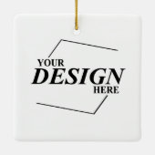 カスタムデザイン独自のテンプレートを作成 セラミックオーナメント (裏面)