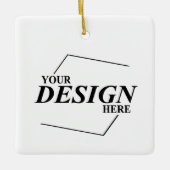 カスタムデザイン独自のテンプレートを作成 セラミックオーナメント (正面)