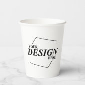 カスタムデザイン独自のテンプレートを作成 紙コップ (裏面)