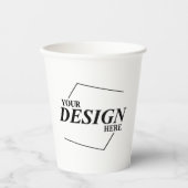 カスタムデザイン独自のテンプレートを作成 紙コップ (正面)