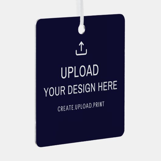 カスタムデザイン、アートワーク、または写真のアップロード メタルオーナメント (正面右)