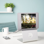 「カスタムデザイン、カット、適用のビニールのシール! シール (デスク上のノートパソコン)