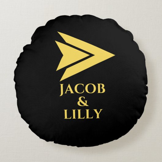 カスタムデザイン&コンフェyデコル – 今すぐZazzleでショッピング ラウンドクッション (正面)