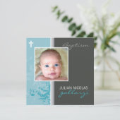 カスタムデザイン :: スザナ 洗礼 招待状 - 上質 2SQ (スタンド正面)