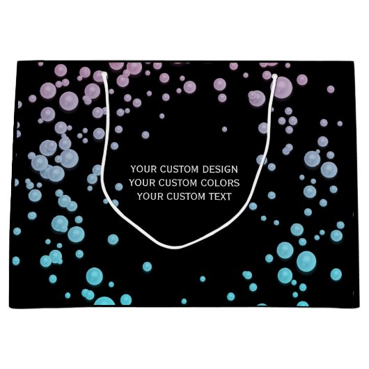 カスタムデザイン – ラージペーパーバッグ (正面)