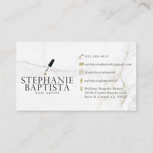 カスタムデザイン |編集不可Zazzleテンプレート 名刺 (裏面)