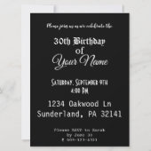 カスタムデザイン 1992年生まれ 30歳誕生日招待状 招待状 (裏面)