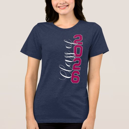 カスタムデザイン 2026年卒業生 Tシャツ (正面)