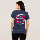 カスタムデザイン 2026年卒業生 Tシャツ (裏面全面)
