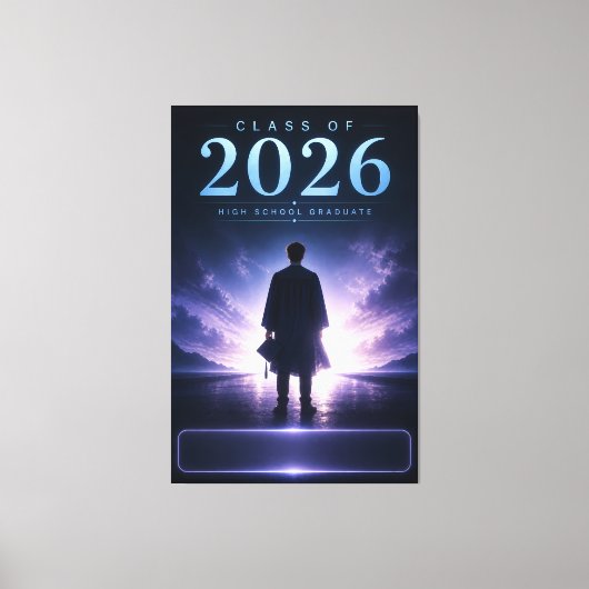 カスタムデザイン 2026年卒業記念 キャンバスプリント (正面)