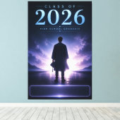 カスタムデザイン 2026年卒業記念 キャンバスプリント (インサイチュ (ウッドフロア))