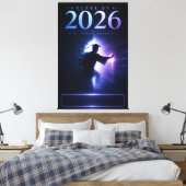 カスタムデザイン 2026年卒業記念 名前入りギフト キャンバスプリント (インサイチュ (寝室))