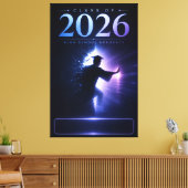カスタムデザイン 2026年卒業記念 名前入りギフト キャンバスプリント (インサイチュ (リビング))