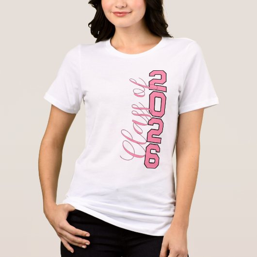 カスタムデザイン 2026年卒業記念Tシャツ トライブレンドＴシャツ (正面)