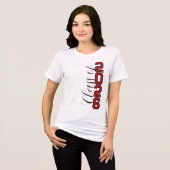 カスタムデザイン 2026年卒業記念Tシャツ トライブレンドＴシャツ (正面全面)
