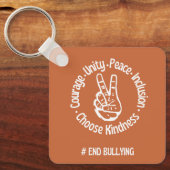 カスタムデザイン: Unity Dayオレンジアンチいじめ キーホルダー (正面)