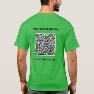 カスタムデザインQRコードTシャツ例文テキスト Tシャツ