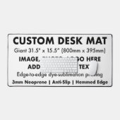 カスタムデスクマット – ジャイアントデスクプロテクターパッド31.5インチ デスクマット (キーボード&マウス)