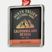 カスタムデスバレー国立公園USAグラデーション メタルオーナメント (左)
