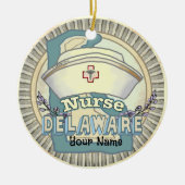 カスタムデラウェアナースオーナメント セラミックオーナメント (正面)