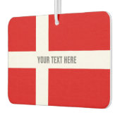 カスタムデンマーク国旗の車の空気清浄機 カーエアーフレッシュナー (左)