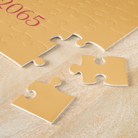 カスタムトス結婚カンのカップルの愛と良さ ジグソーパズル (側面)