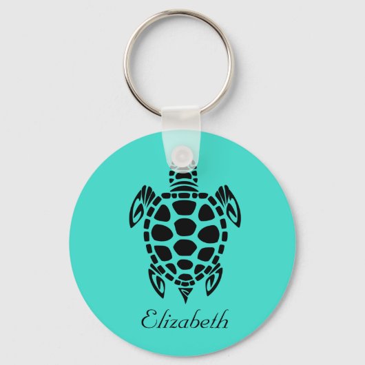 カスタムトバルシータートルターコイズ キーホルダー (正面)