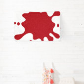 カスタムトマトレッドグリッタースプラッシュバナー 横断幕 (インサイチュ)