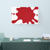 カスタムトマトレッドグリッタースプラッシュバナー 横断幕 (トレードショー)