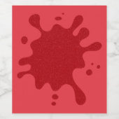 カスタムトマトレッドスプラッシュボトルラベル ワインラベル (シングルラベル)